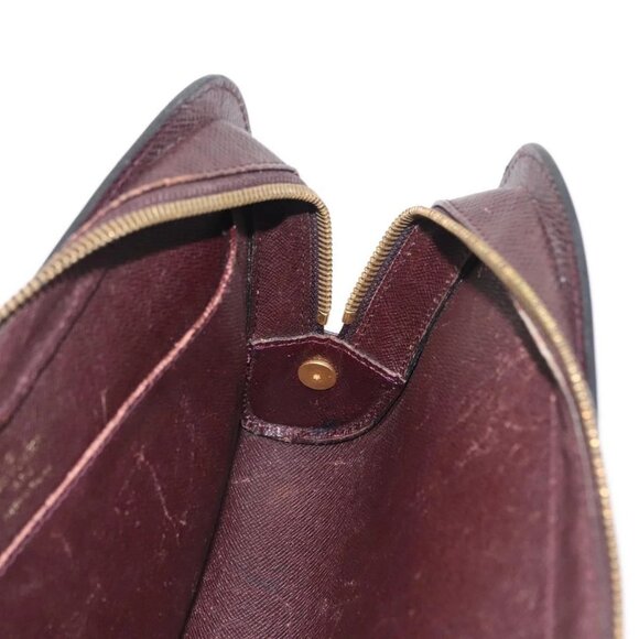 LOUIS VUITTON Taiga Baikal Clutch Bag Acajou M30186 LV Auth am9432 - Picture 13 of 16